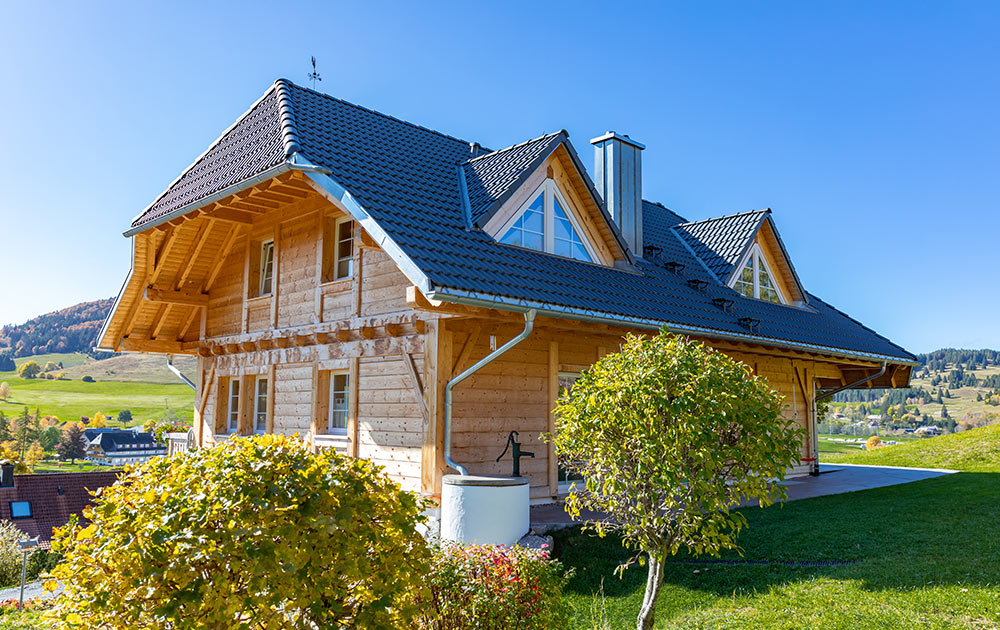 EFH in Ständer-Bohlen-Bauweise
